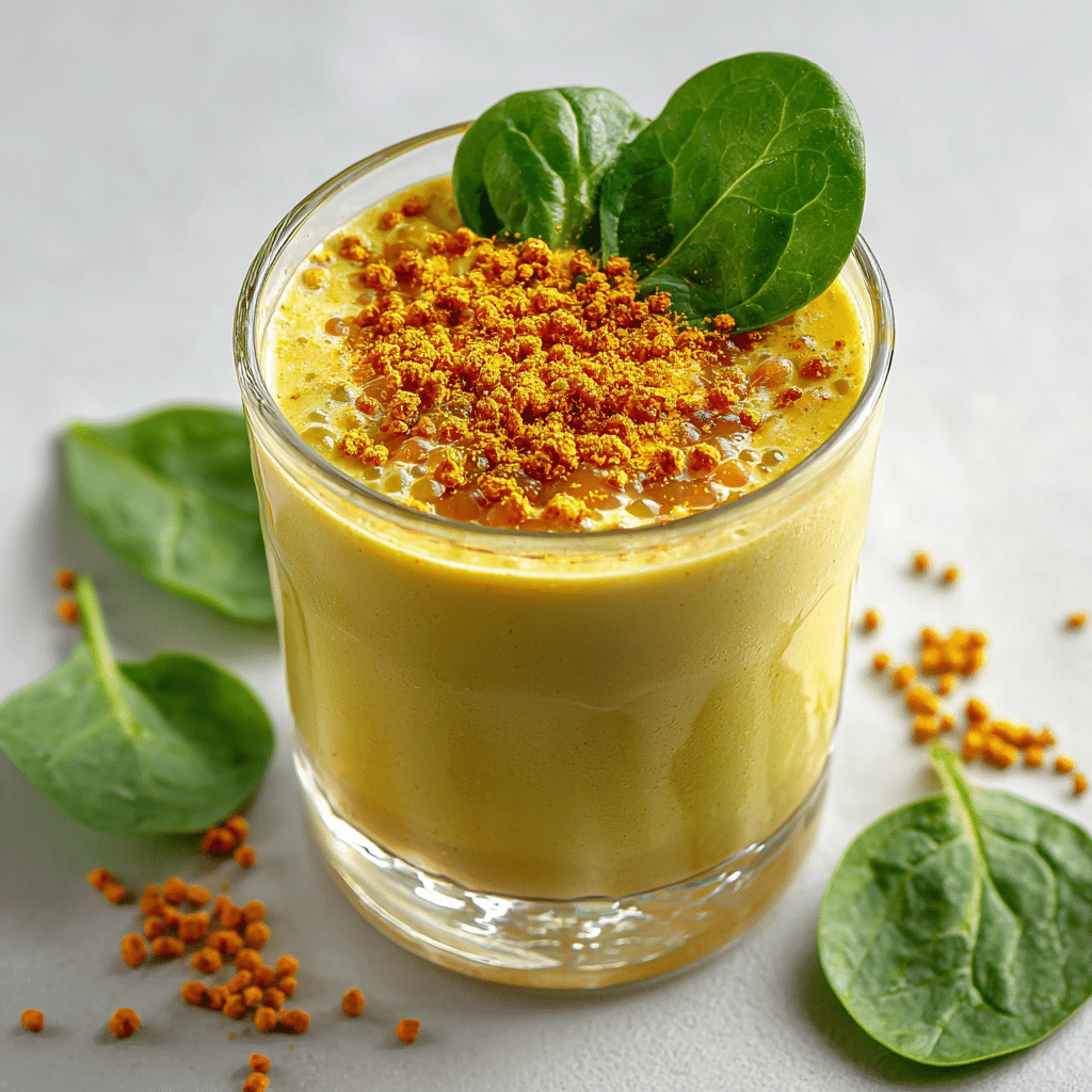 Bee Pollen Smoothie: The Protein-Packed Superfood Drink You Should Try Bee Pollen Smoothie Served bee pollen smoothie with garnish
