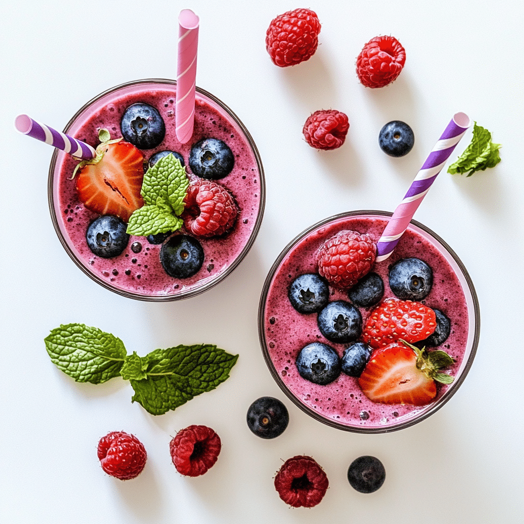 Berry Smoothie Yogurt Recipe – Quick, Creamy, and Delicious Berry Smoothie Yogurt Berry smoothie yogurt in mason jars served for breakfast