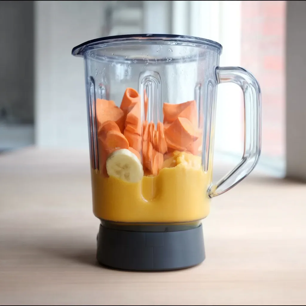 Vegetable Smoothie with Carrots: A Bright, Healthy Way to Start Your Day Vegetable smoothie with carrots blender filled with ingredients for vegetable smoothie with carrots