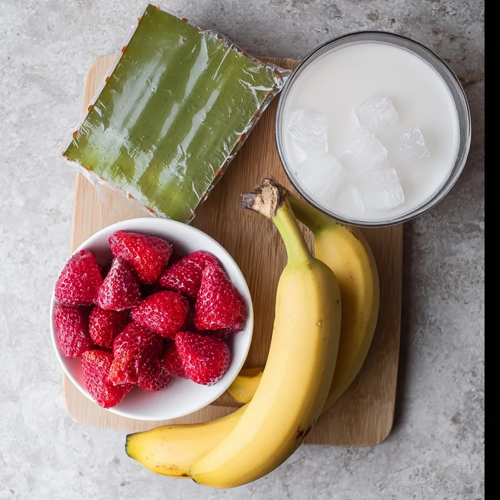 Aloe Vera for Smoothie – A Refreshing & Natural Way to Heal from Within aloe vera for smoothie Aloe vera smoothie ingredients layout