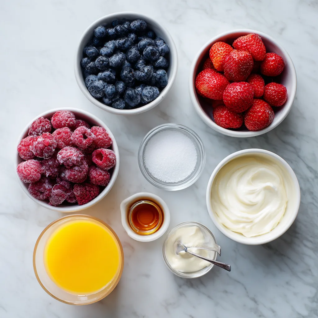 Berry Blast Smoothie Recipes You’ll Love: Quick, Fresh & Flavorful berry blast smoothie recipes Ingredients for berry blast smoothie on kitchen counter