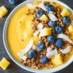 Mango Smoothie Bowl: A Colorful, Healthy, and Thick Tropical Breakfast Treat Mango Smoothie Bowl mango smoothie bowl