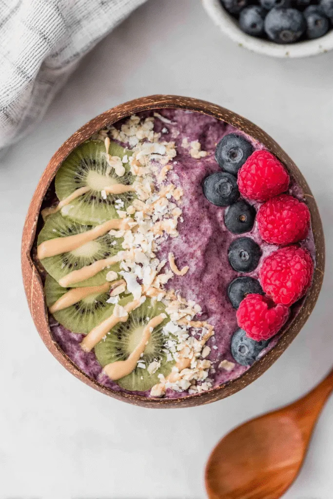 Ninja Creami Smoothie Bowl – Easy, Healthy & Customizable Ninja Creami smoothie bowl Served Ninja Creami smoothie bowl with toppingsle.