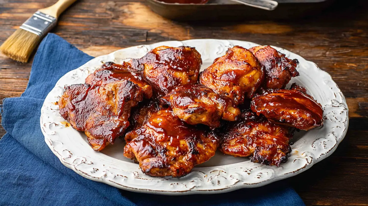 Oven Baked BBQ Chicken Thighs: Juicy, Flavorful & No Grill Needed bbq chicken thighs