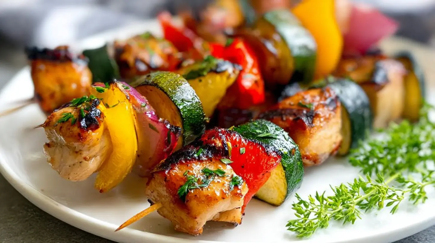 Grilled Chicken Kabobs chicken kabobs