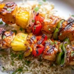 Grilled Chicken Pineapple Kabobs chicken pineapple kabobs