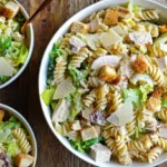 Easy Chicken Caesar Pasta Salad Recipe easy chicken caesar pasta salad recipe