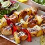 Easy Chicken Pineapple Kabobs Dinner easy chicken pineapple kabobs dinner 1