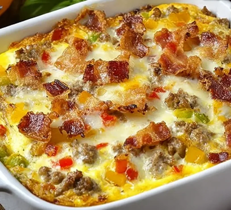 The Ultimate Loaded Baked Egg Casserole loaded baked egg casserole e1782086091460