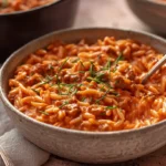 Ground Beef Orzo with Tomato Cream Sauce: Easy One-Pot Comfort u4447775155 simple Ground Beef Orzo with Tomato Cream Sauce tak 647130ad f009 4df5 bd35 cbdc76a7bf6d