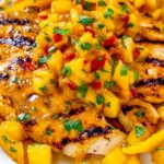 Tropical Grilled Mango Pineapple Chicken Recipe grilled mango pineapple chicken 1